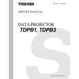 TOSHIBA TDPB1 Instrukcja Serwisowa