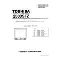 TOSHIBA 2503SFZ Instrukcja Serwisowa