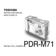 TOSHIBA PDR-M71 Instrukcja Obsługi