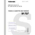 TOSHIBA W707 Instrukcja Serwisowa