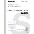 TOSHIBA W705 Instrukcja Serwisowa