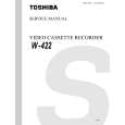 TOSHIBA W422 Instrukcja Serwisowa