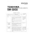 TOSHIBA SM3200 Instrukcja Serwisowa