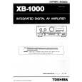 TOSHIBA XB-1000 Instrukcja Obsługi