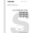 TOSHIBA TLPET1E Instrukcja Serwisowa