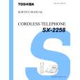 TOSHIBA SX2258 Instrukcja Serwisowa
