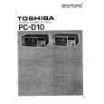 TOSHIBA PCD10 Instrukcja Serwisowa