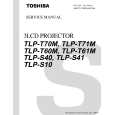 TOSHIBA TLP-S40 Instrukcja Serwisowa