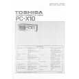 TOSHIBA PCX10 Instrukcja Serwisowa