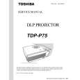 TOSHIBA TDP-P75 Instrukcja Serwisowa