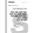 TOSHIBA TDPTW90 Instrukcja Serwisowa