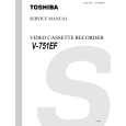 TOSHIBA V-751EF Instrukcja Serwisowa