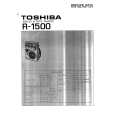 TOSHIBA R1500 Instrukcja Serwisowa